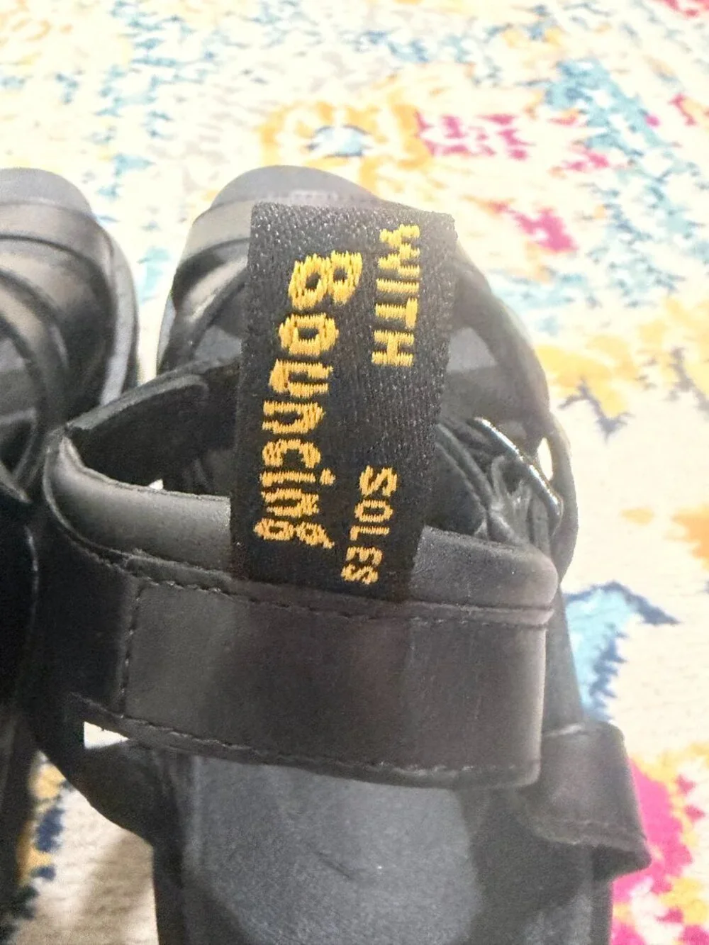 Dr. Martens Blaire Athena Leather Strap Sandals Black - Size 7